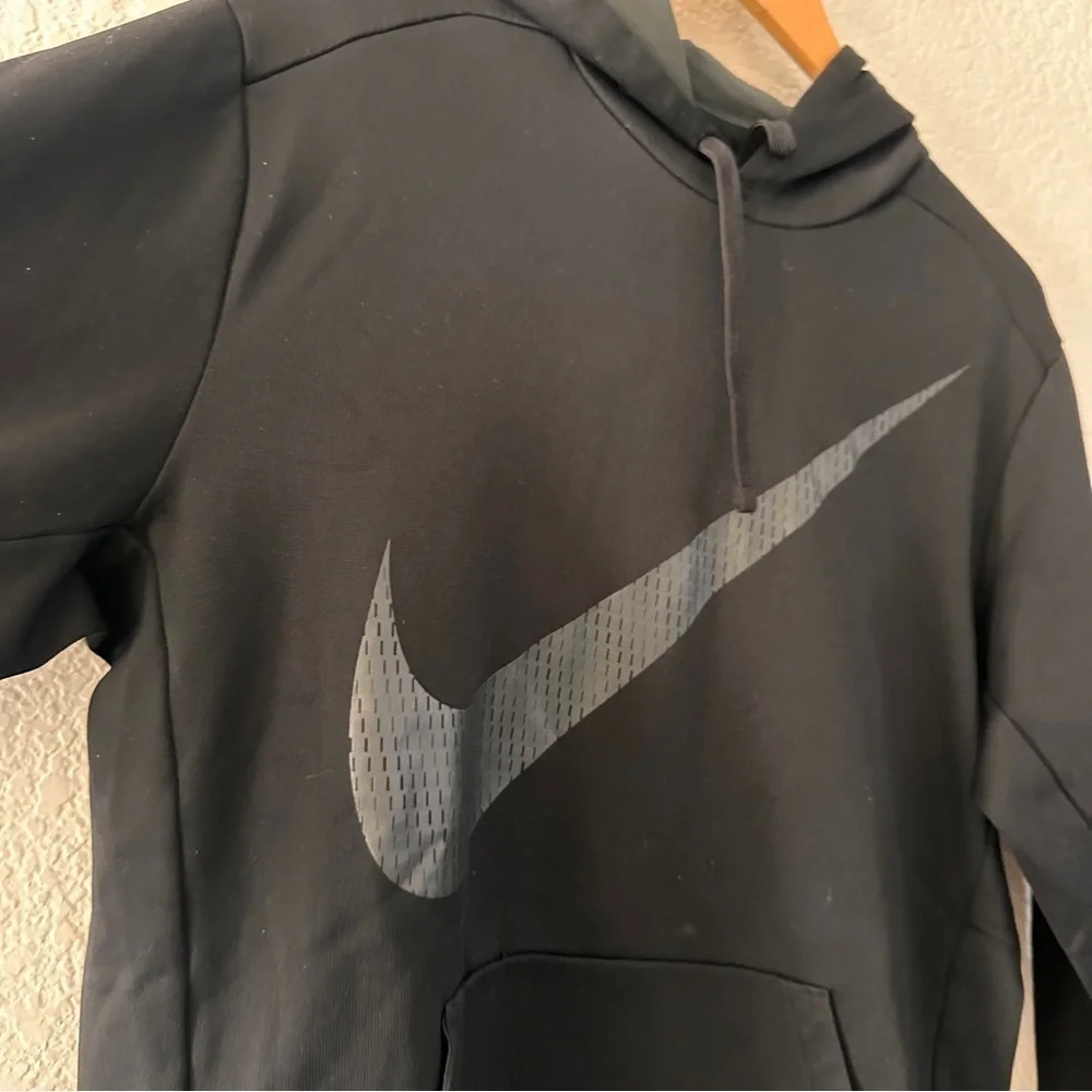Nike Therma-Fit Unisex Black Gray Hoodie XL  Athletic Active Classic Sweatshirt